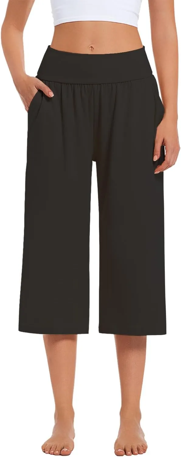 3 Pack Womens Wide Leg Yoga,Casual Wide Leg Yoga Pants Loose Soft Pajamas with Pockets Sweatpants