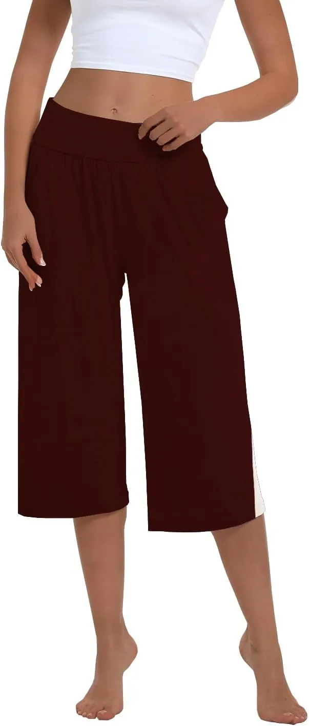 3 Pack Womens Wide Leg Yoga,Casual Wide Leg Yoga Pants Loose Soft Pajamas with Pockets Sweatpants