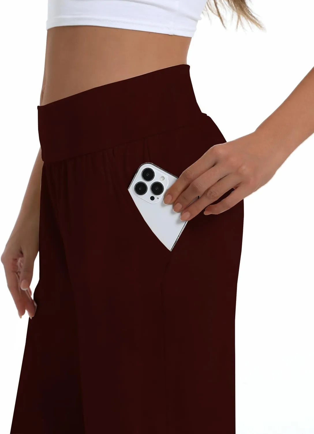 3 Pack Womens Wide Leg Yoga,Casual Wide Leg Yoga Pants Loose Soft Pajamas with Pockets Sweatpants