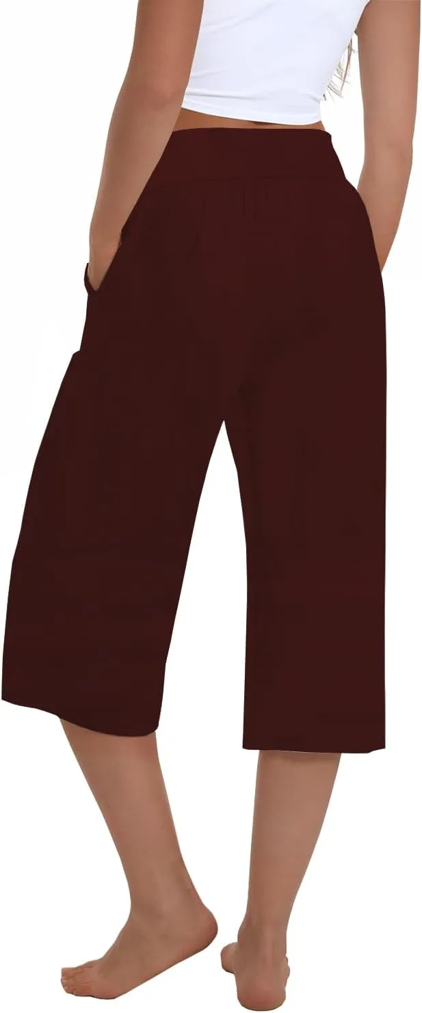 3 Pack Womens Wide Leg Yoga,Casual Wide Leg Yoga Pants Loose Soft Pajamas with Pockets Sweatpants