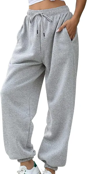 ADJHDFH Women's Bottom Sweatpants Joggers Pants Workout High Waisted Yoga Pants with Pockets Comfortable Sweatpants