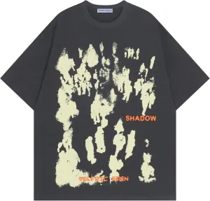 Aelfric Eden Oversized Graphic Tees Unisex Graffiti Print Shirts Inkjet Tee Top