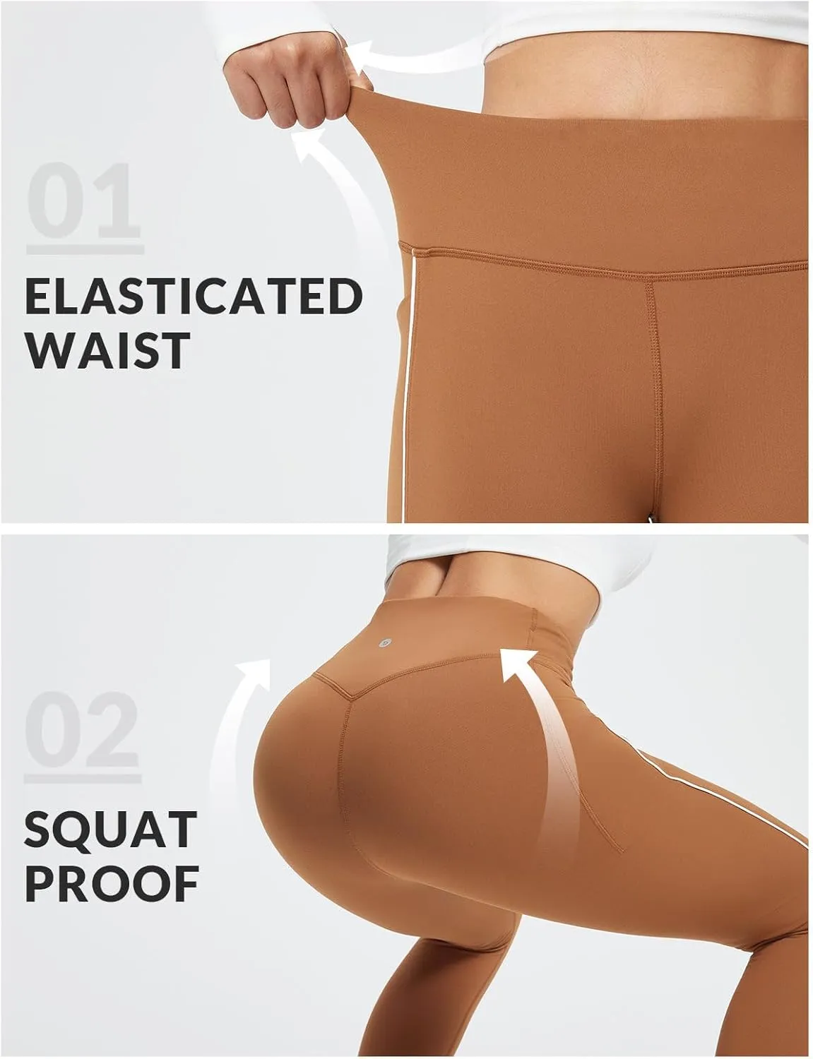 baleaf Women's Fleece Lined Leggings Thermal Warm Winter Tights with Pockets High Waisted Yoga Pants
