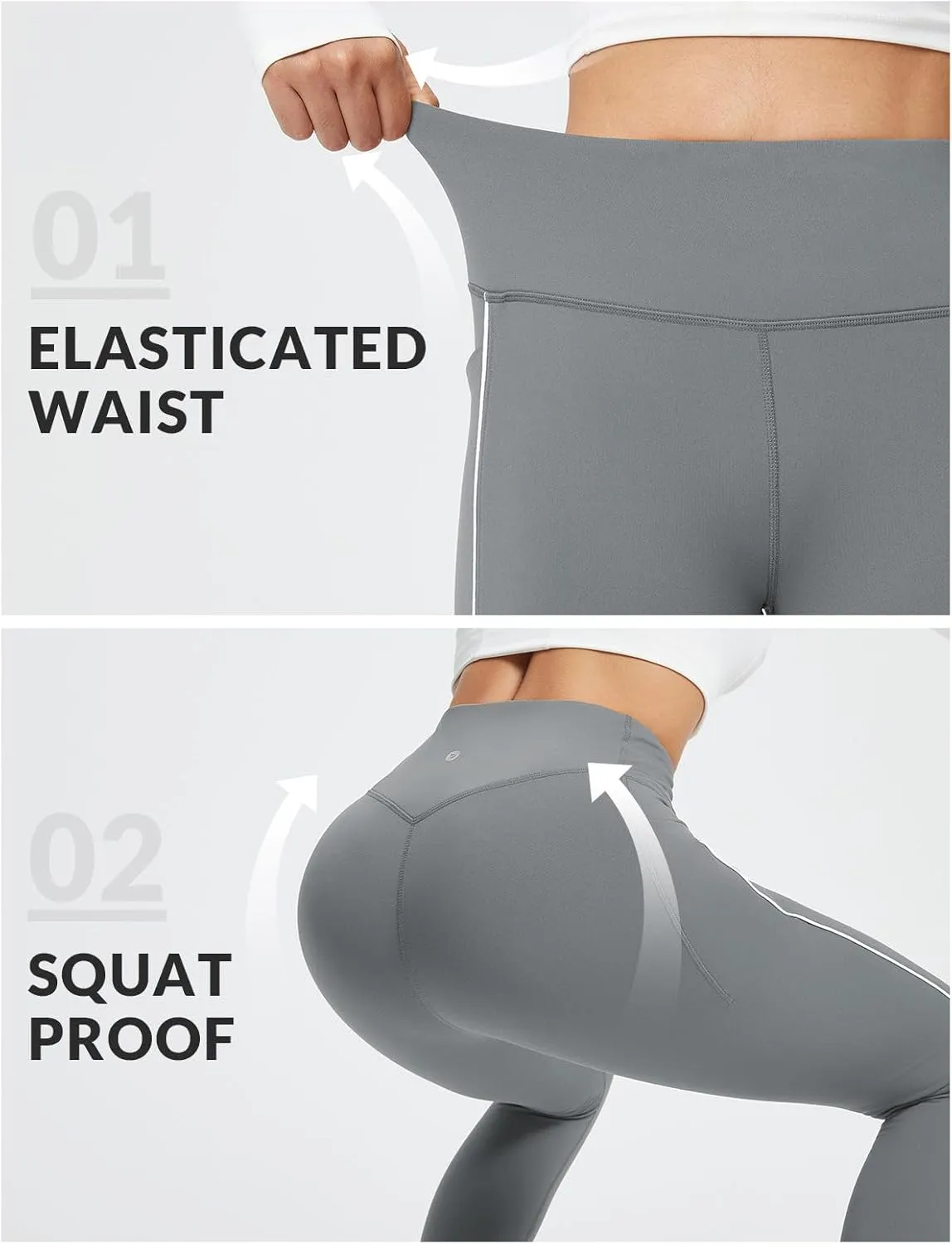 baleaf Women's Fleece Lined Leggings Thermal Warm Winter Tights with Pockets High Waisted Yoga Pants
