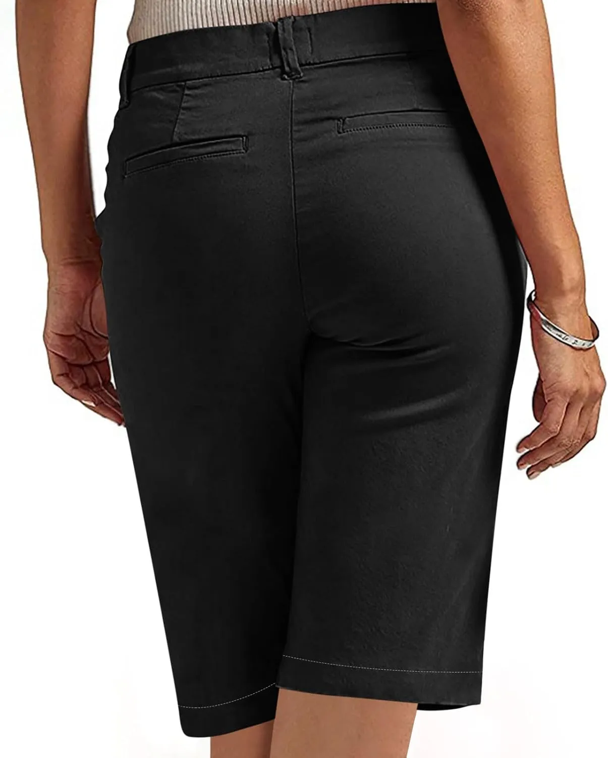 Bermuda Shorts for Women Casual High Waisted Chino Shorts Straight Leg Hiking Vacation Outfits 2025 Summer Trendy