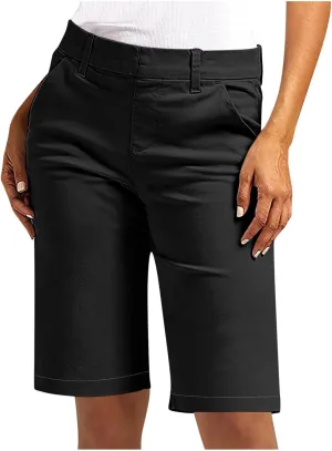 Bermuda Shorts for Women Casual High Waisted Chino Shorts Straight Leg Hiking Vacation Outfits 2025 Summer Trendy
