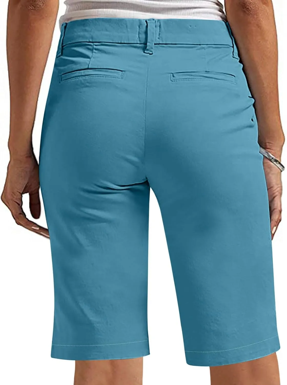 Bermuda Shorts for Women Casual High Waisted Chino Shorts Straight Leg Hiking Vacation Outfits 2025 Summer Trendy