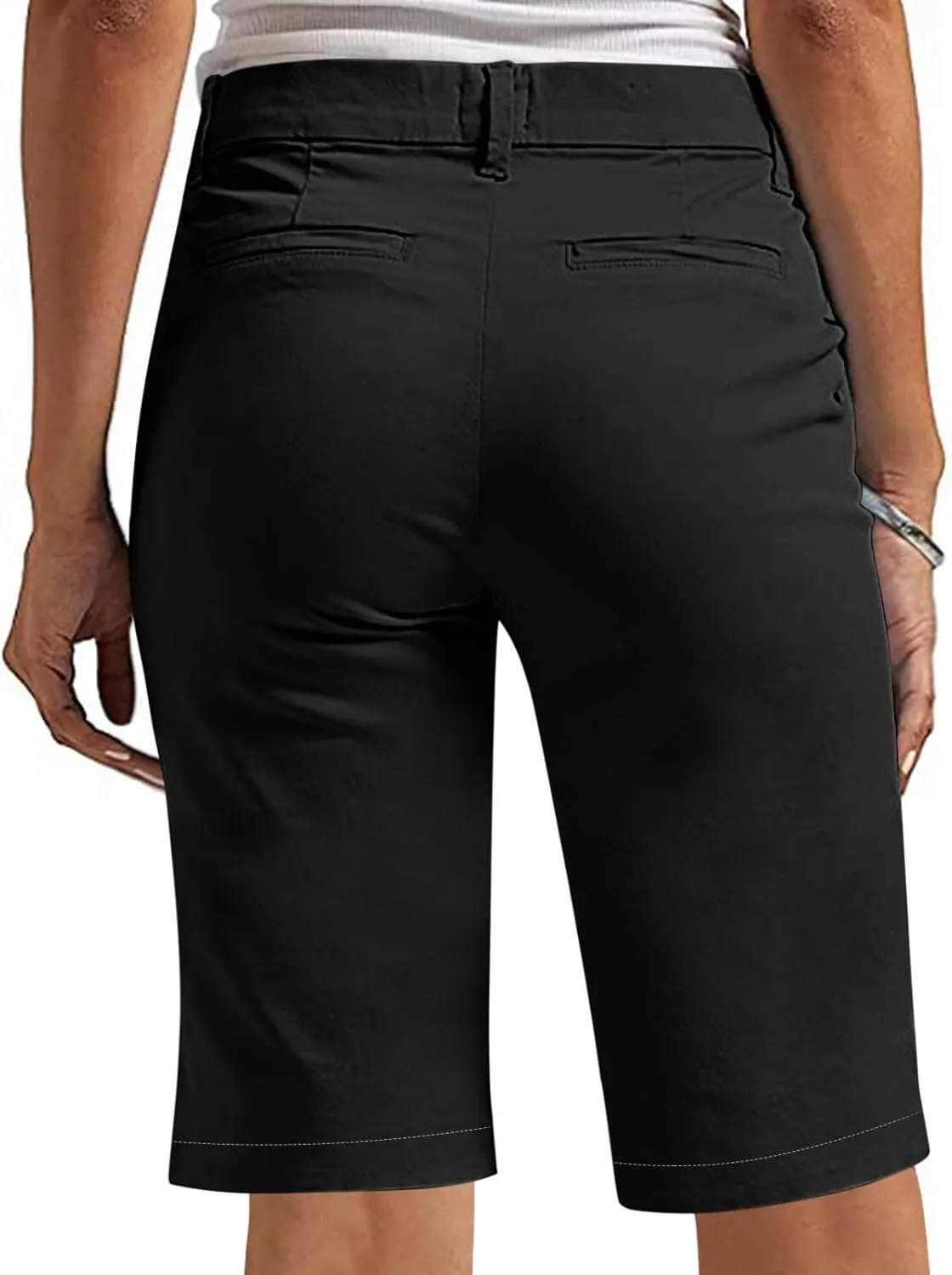 Bermuda Shorts for Women Casual High Waisted Chino Shorts Straight Leg Hiking Vacation Outfits 2025 Summer Trendy