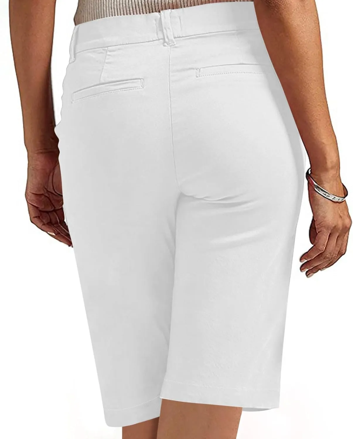 Bermuda Shorts for Women Casual High Waisted Chino Shorts Straight Leg Hiking Vacation Outfits 2025 Summer Trendy
