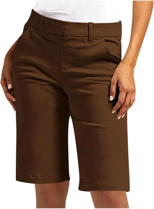 Bermuda Shorts for Women Casual High Waisted Chino Shorts Straight Leg Hiking Vacation Outfits 2025 Summer Trendy