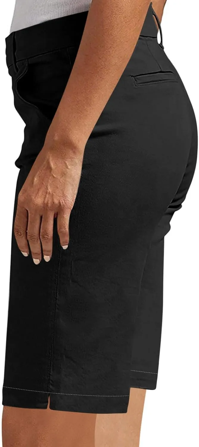 Bermuda Shorts for Women Casual High Waisted Chino Shorts Straight Leg Hiking Vacation Outfits 2025 Summer Trendy
