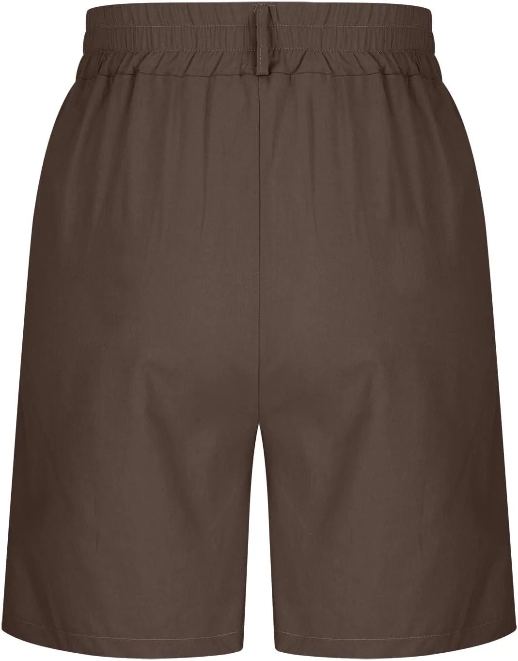 Bermuda Shorts for Women Cotton Linen Wide Leg High Waisted Dressy Casual Long Shorts with Pockets for Beach Vacation
