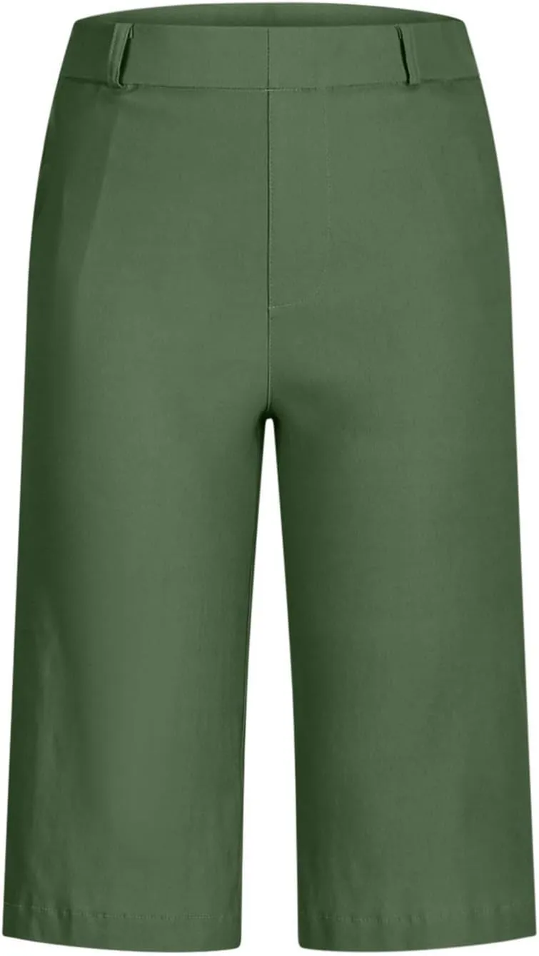 Bermuda Shorts for Women Summer Knee Length Lightweight Quick Dry Short Casual Hiking Straight Leg Pull On Short
