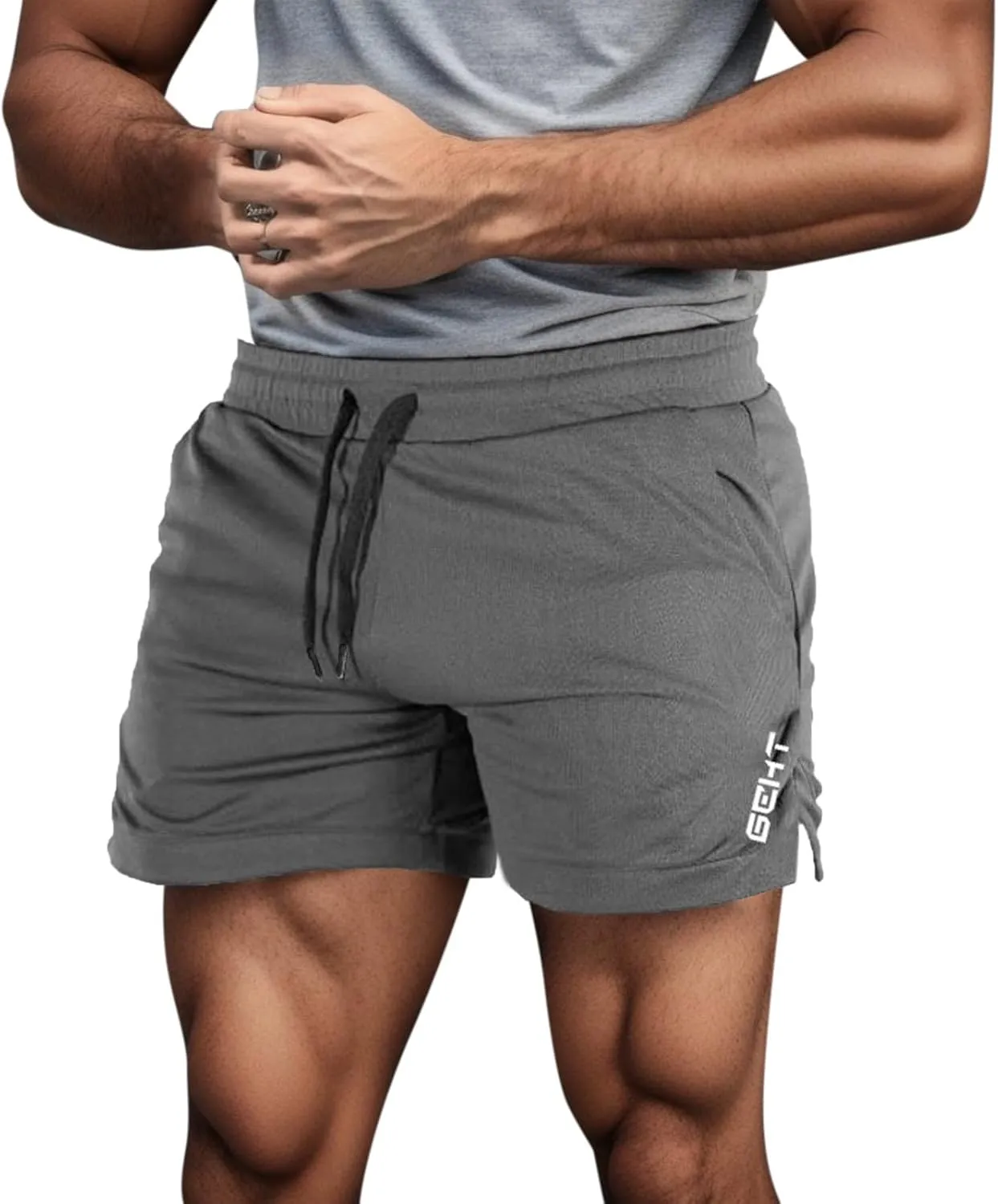 BIFUTON Men's Athletic Running Shorts 5 Inch Workout Gym Shorts for Men Quick Dry Active Sports Training Shorts with Pockets
