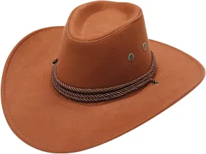 Big Wide Brim Belt Buckle Panama Rancher Hat Fedora Wide Brim Western Hat Classic Western Cowboy Hat for Women Men