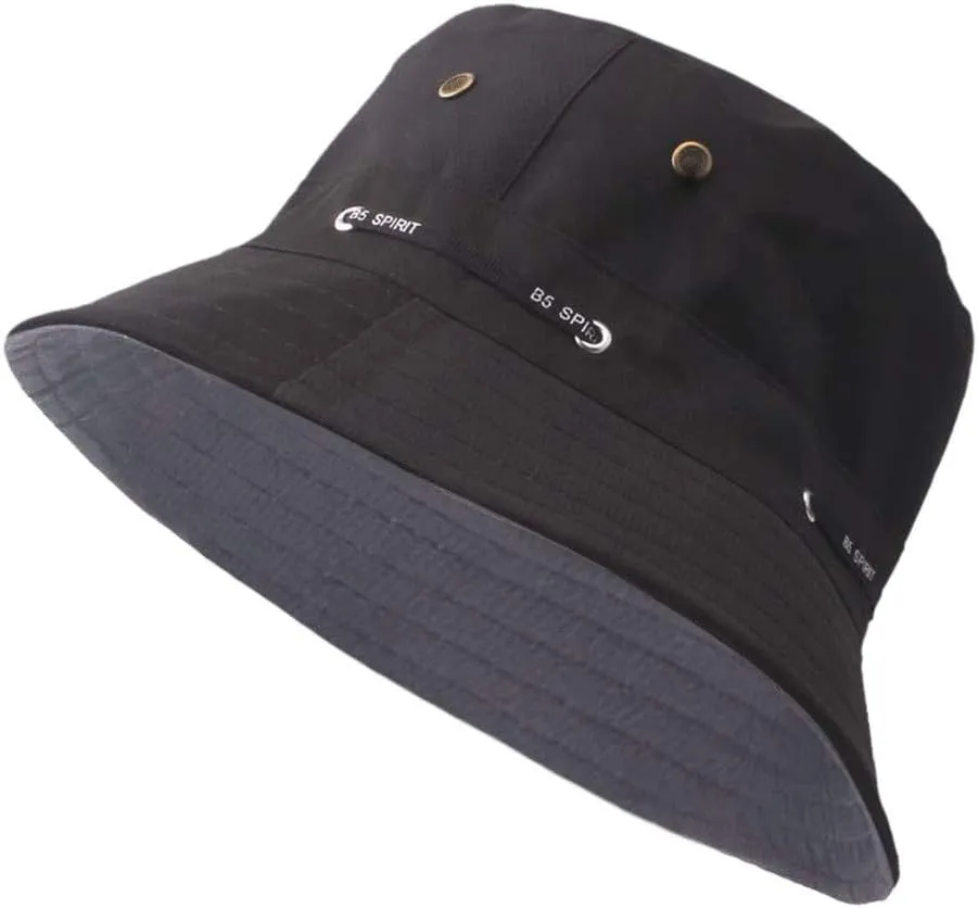 Bucket Hat Unisex UPF 50 Packable Fishing Hunting Summer Casual Wide Brim Vacation Travel Washed Bucket Cap Beach