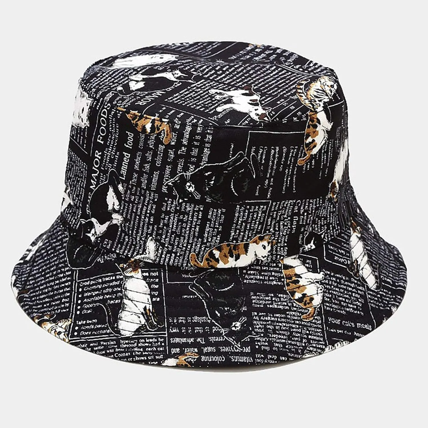 Bucket Hats for Women Sun Beach Hat Teens Girls Wide Brim Packable Reversible Printed Sun Hat Summer Fisherman's