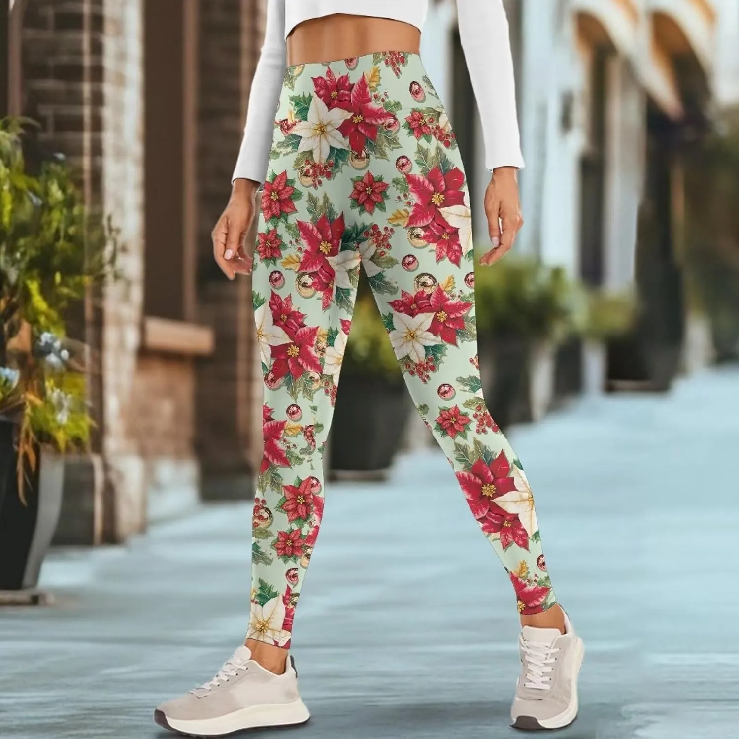 Buybai Women High Waisted Yoga Pants with Pockets Compression Pants Fitness Gym Running Leggings