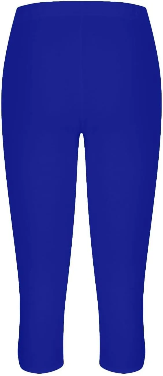 Capri Leggings for Women Tummy Control High Waisted Yoga Pants Solid Leggings Summer Workout Pants