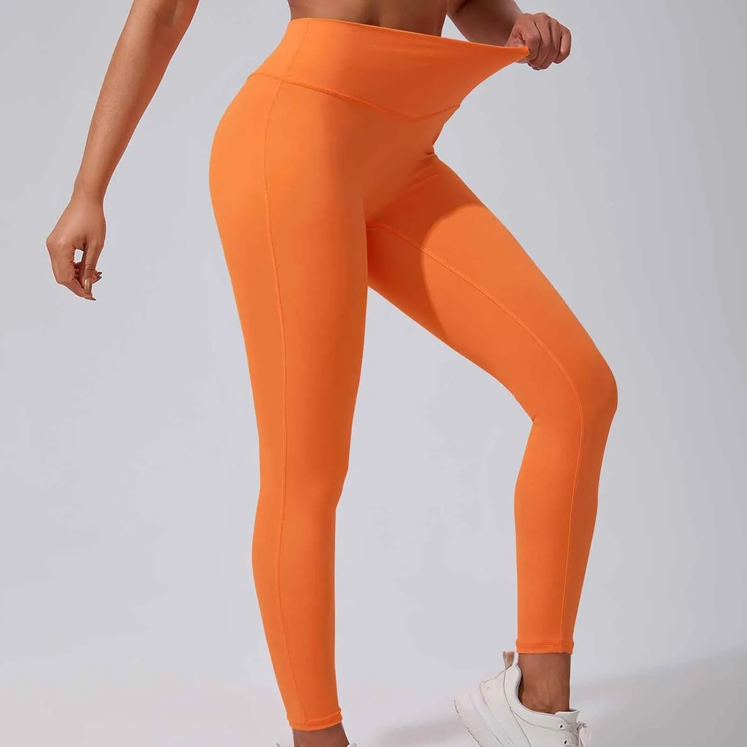 Compression Leggings for Women Buttery Soft High Waisted Yoga Pants Casual Gym Running Workout Seamless Leggings
