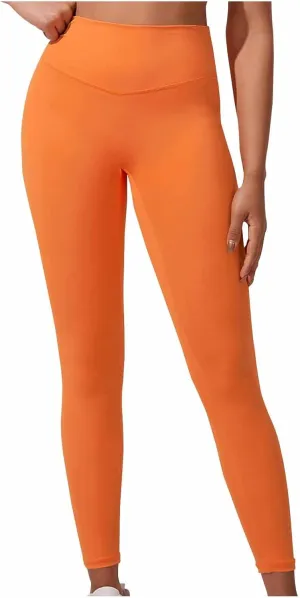 Compression Leggings for Women Buttery Soft High Waisted Yoga Pants Casual Gym Running Workout Seamless Leggings