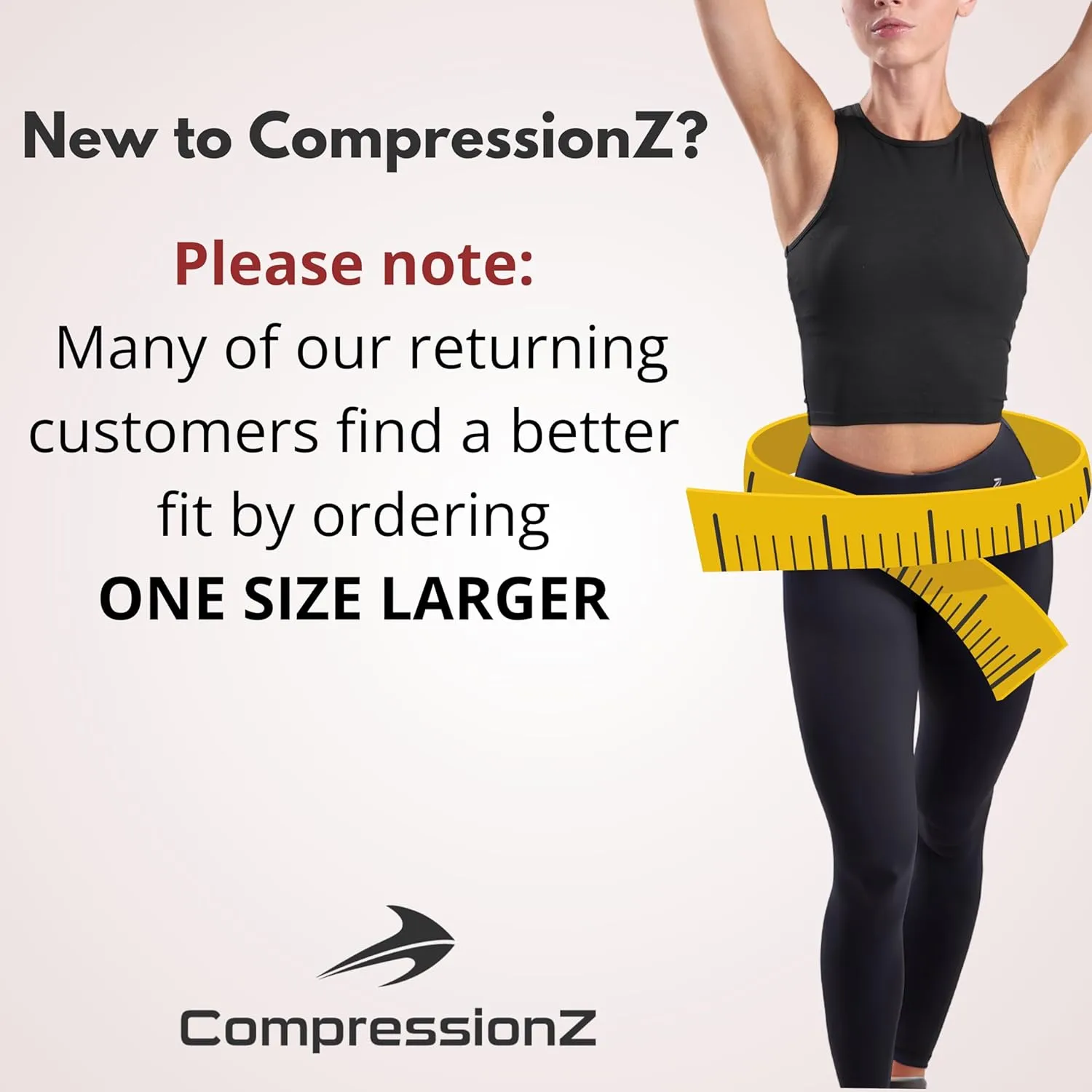 CompressionZ Women's Compression Leggings High Waisted Performance Tummy Control Gym, Pilates, Travel, Yoga, Workout Pants