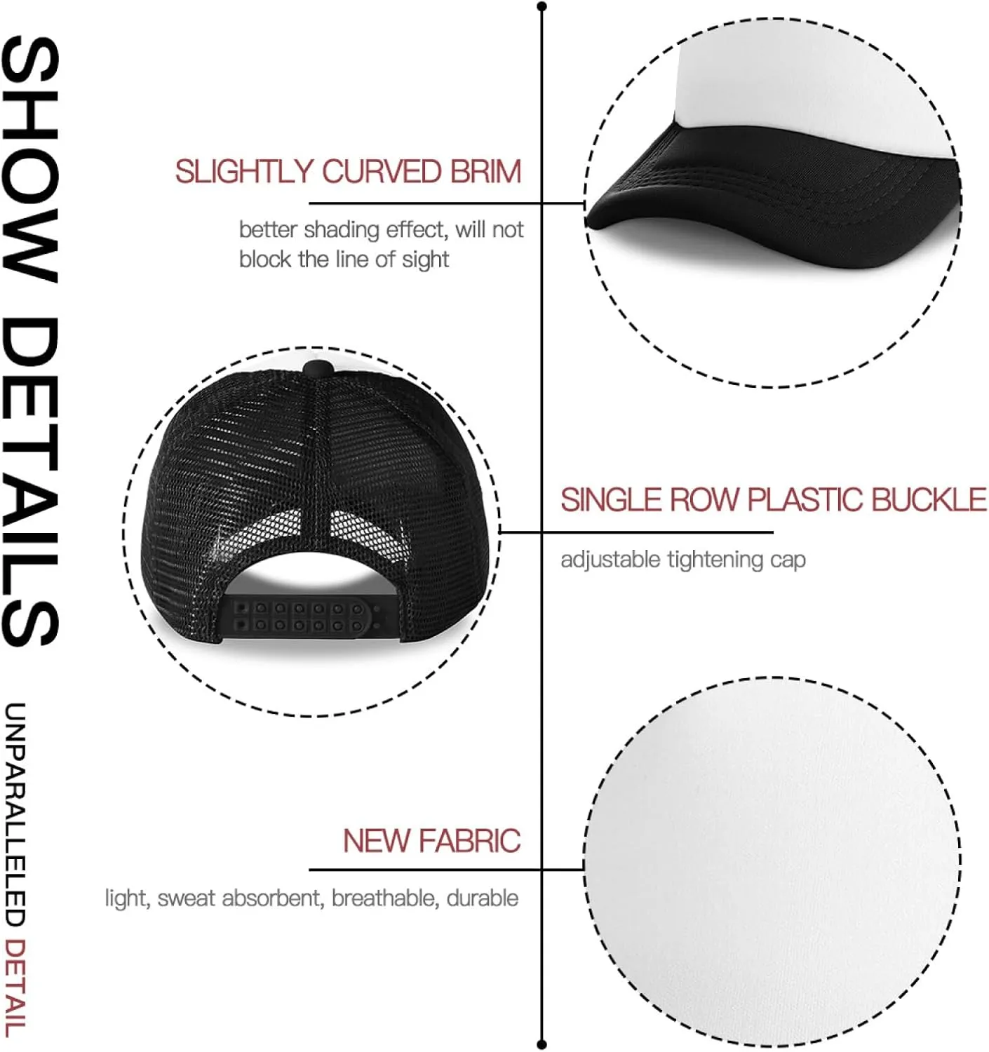 Custom Hat Customize Your Text Custom Logo Hat Adjustable Baseball Caps Fashion Custom Trucker Hat Unisex Aldult