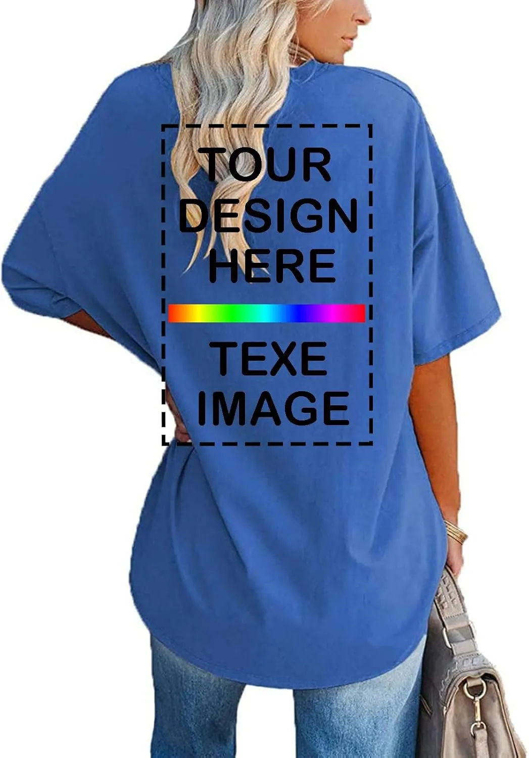 Custom T Shirts for Women Men Design Your Own Shirt Add Text/Image/Logo Graphic Tee Printed Photo Front/Back