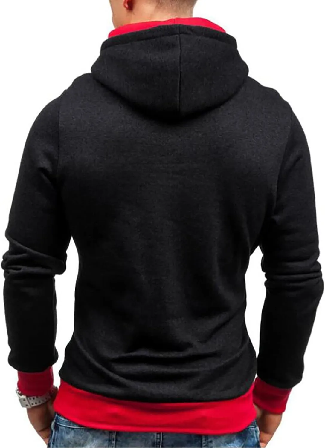 Dudubaby Fleece Hoodies For Men Men'S Casual Camouflage Sports Sweatshirt Long Sleeve Zipper Hooded Jacket Coat
