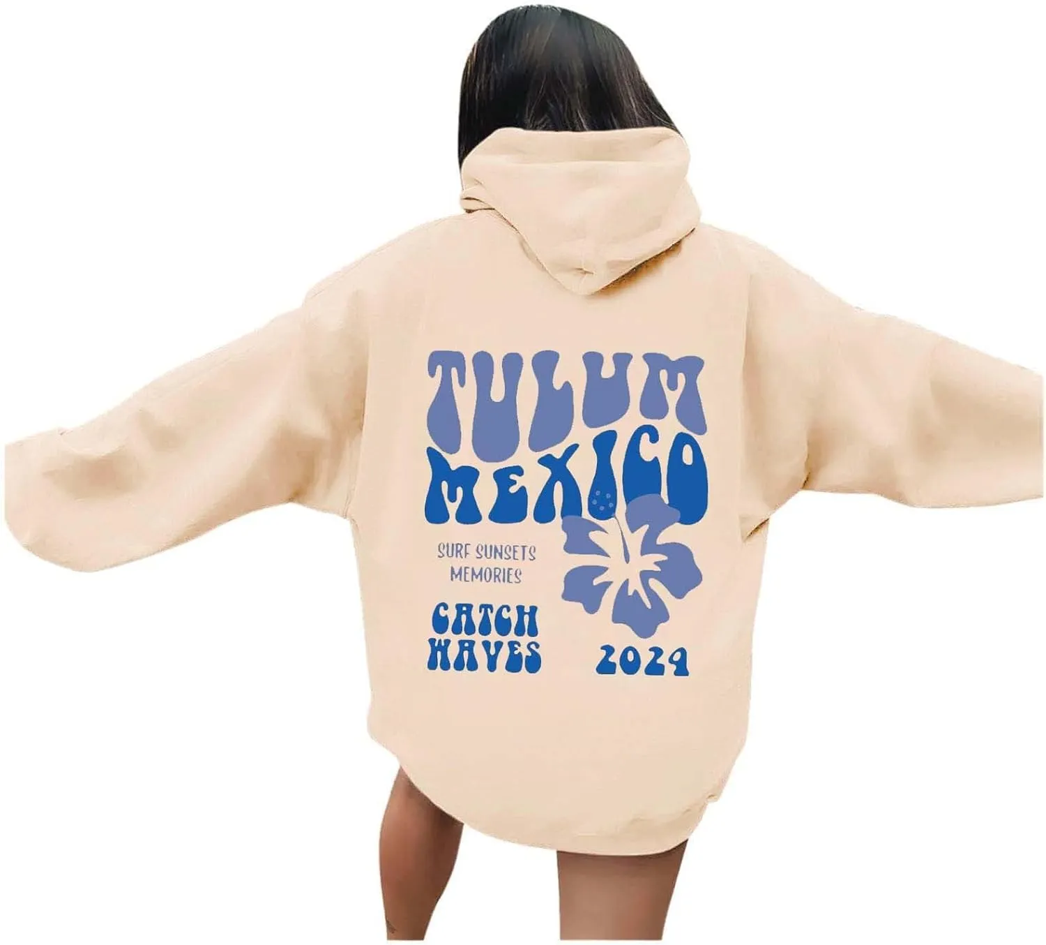 Fall Oversized Casual Sweatshirts with Pocket Women's Long Sleeved Solid Lightweight Pullover Loose Sweatshirt