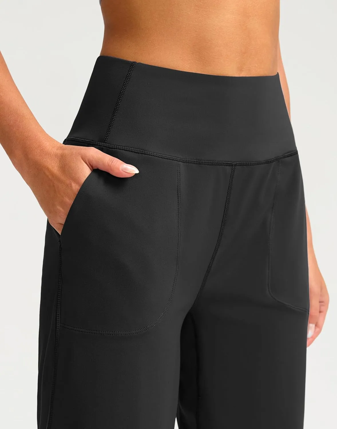 G Gradual Womens Shorts 9" Bermuda Shorts 2 Big Pockets High Waisted Long Knee Length Shorts for Yoga Athletic Workout Casual