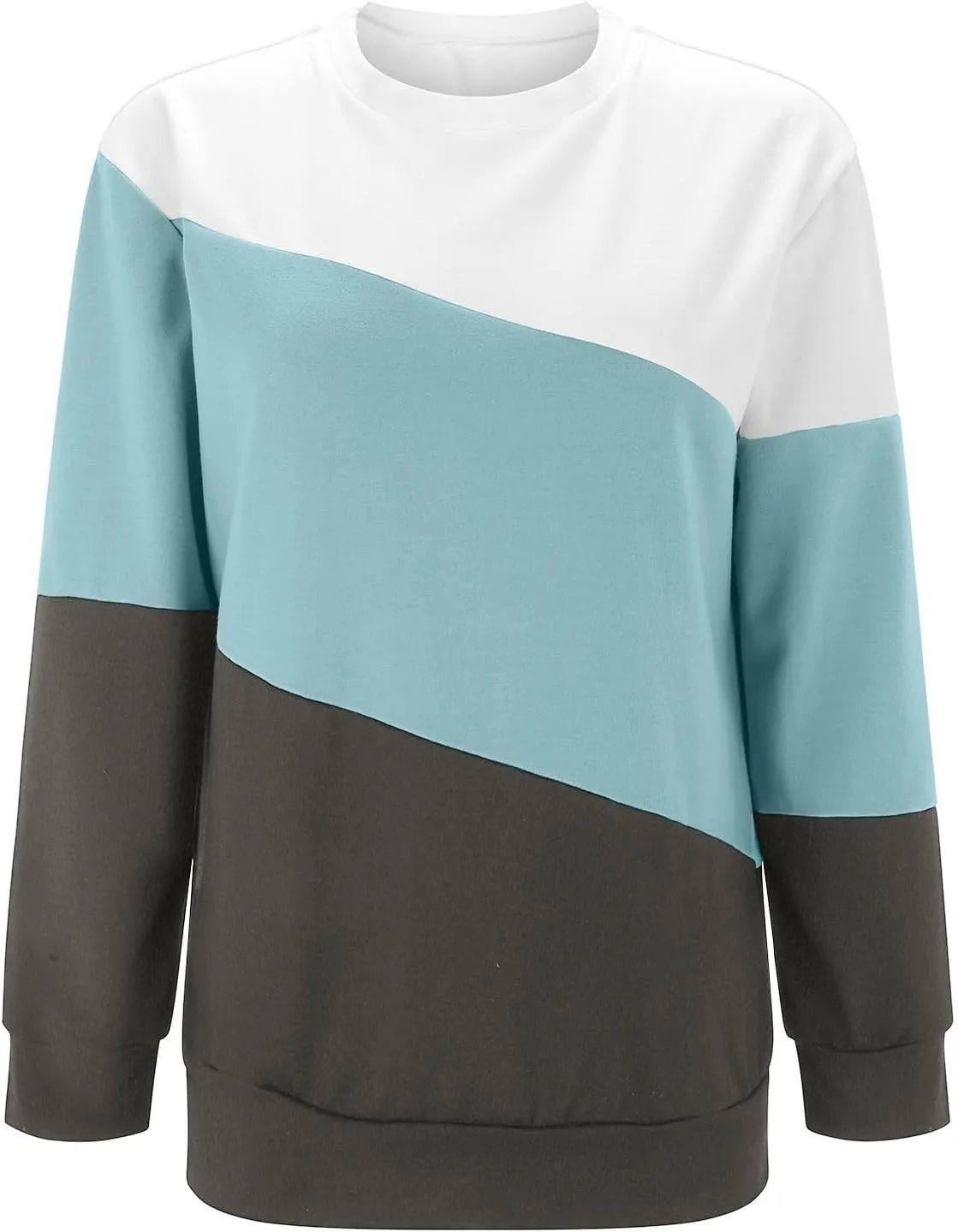 GIERIDUC Crewneck Sweatshirts Women Aztec Ethnic Shirts Women's Black Crew Neck Sweater Colorblock Hoodie Pullover Women