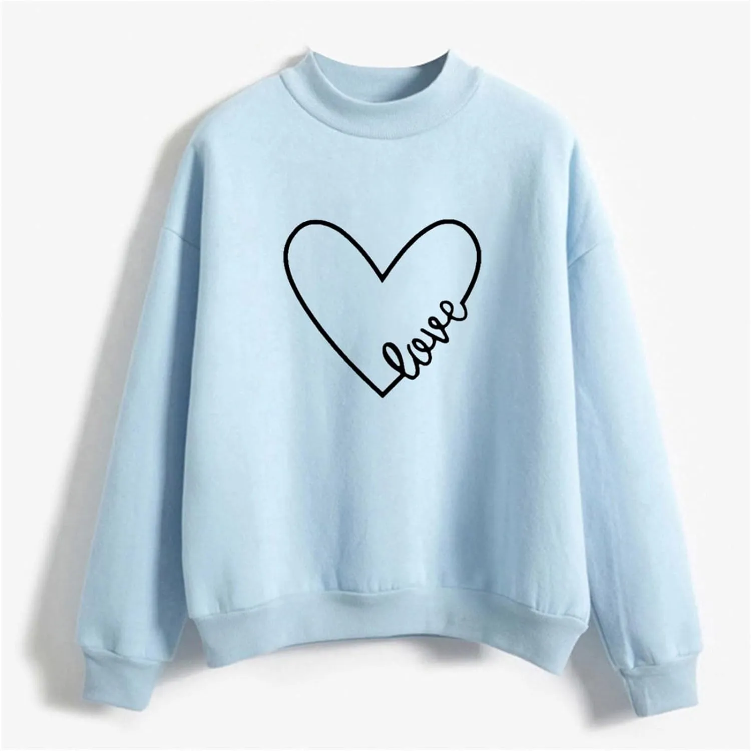 GIERIDUC Oversized Sweatshirt for Women Cute Graphic Crewneck Long Sleeve Casual Fleece Pullover Sweatshirts Loose Tops