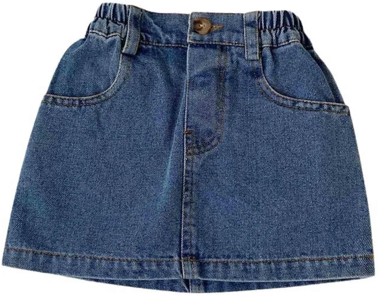 Girls Jean Shorts Star Applique High Waist Straight Leg Cute Summer Y2K Denim Shorts Casual Kids Streetwear with Pockets