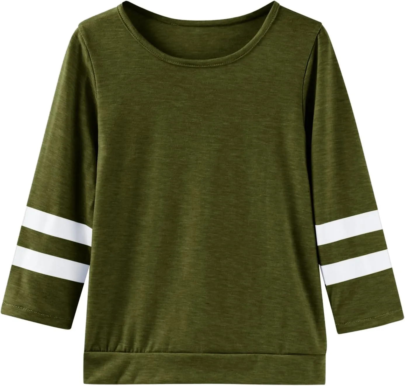 Girls Long Sleeve Shirts Strip Crewneck Tunic Tops Pullover Sweatshirts Casual Loose Tunic Blouse Toddler Girl Clothes