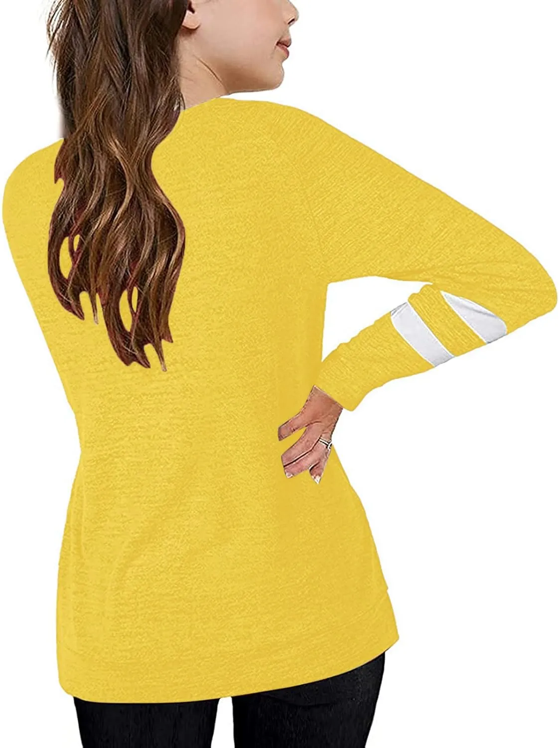 Girls Long Sleeve Shirts Strip Crewneck Tunic Tops Pullover Sweatshirts Casual Loose Tunic Blouse Toddler Girl Clothes