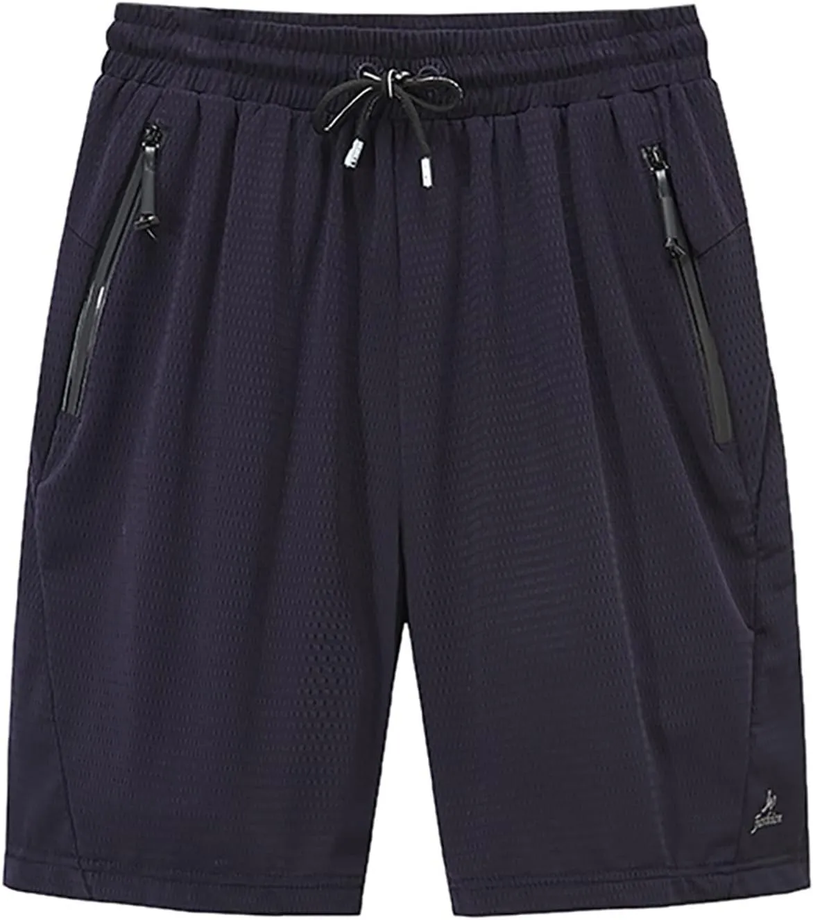 Gym Shorts for Men Ice Slik Mesh Breathable Athletic Shorts Elastic Waist Loose Workout Big and Tall Running Apparel
