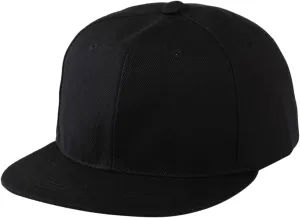 HEBEAN Men Classic Low Profile Baseball Caps Summer Adjustable Flat Brim Snapback Sun Hat Vintage Hiphop Style Peak Cap (Black)