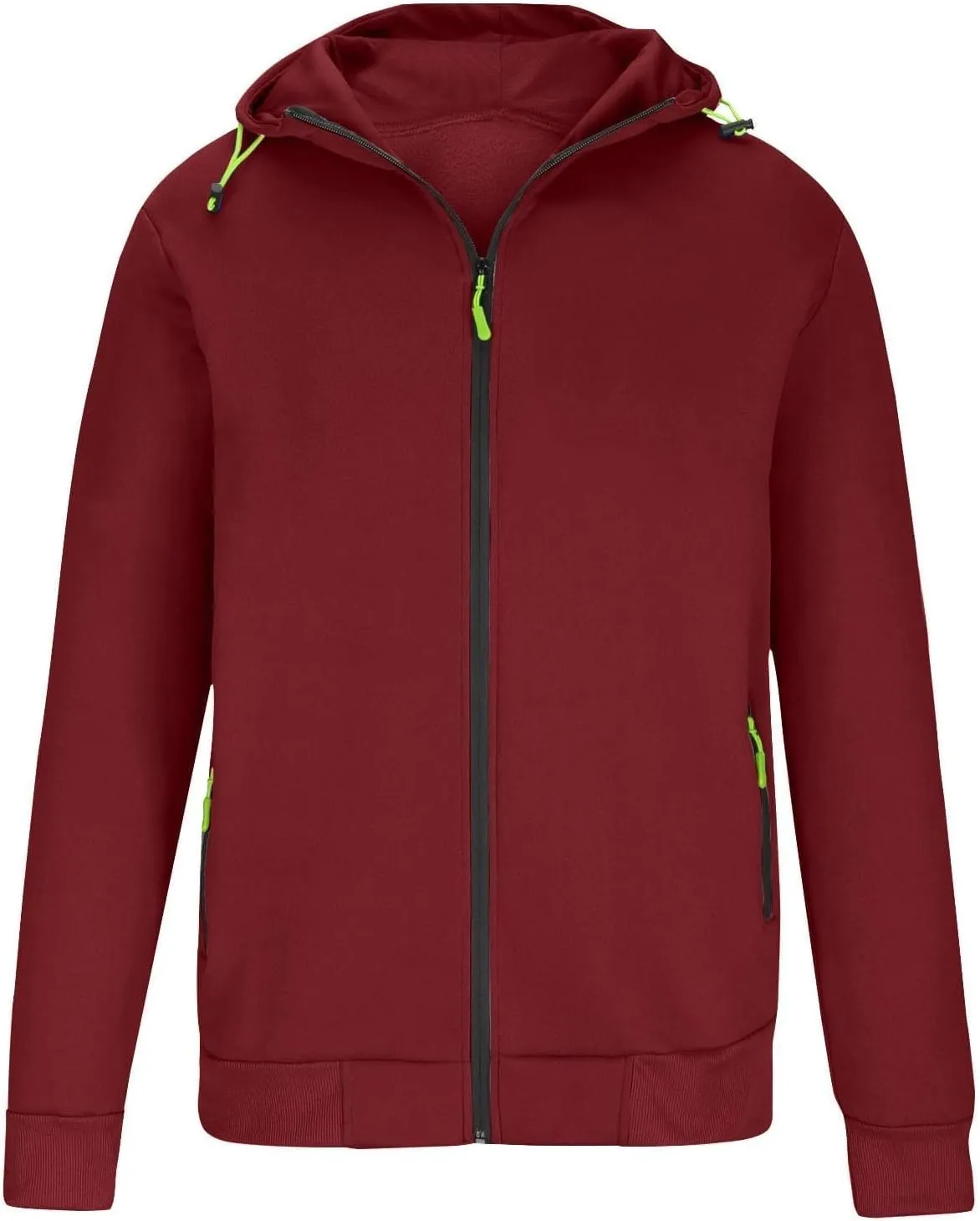 Hoodies for Men Zip up Fall Spring Casual Long Sleeve Sweatshirts Sports Training Hooded Jackets with Zip Pockets