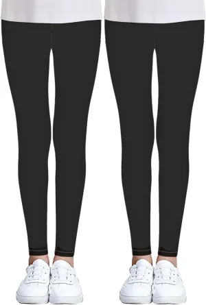 iLover Toddler Girls Cute Stretch Athletic Leggings Little Kids High Waisted Yoga Pants Ankle Length