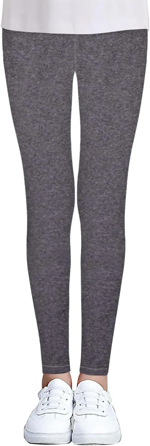 iLover Toddler Girls Cute Stretch Athletic Leggings Little Kids High Waisted Yoga Pants Ankle Length