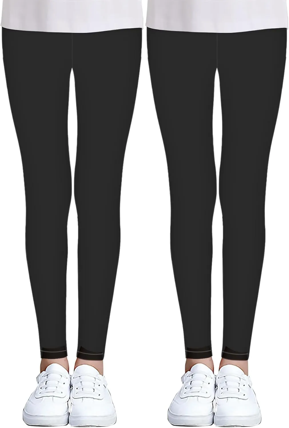 iLover Toddler Girls Cute Stretch Athletic Leggings Little Kids High Waisted Yoga Pants Ankle Length