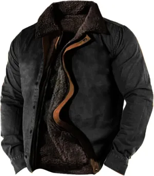 Jackets for Men Sports Sweatshirt Long Sleeve Zipper Loose Cotton Jacket Coat Mens Coats and Jackets Stylish