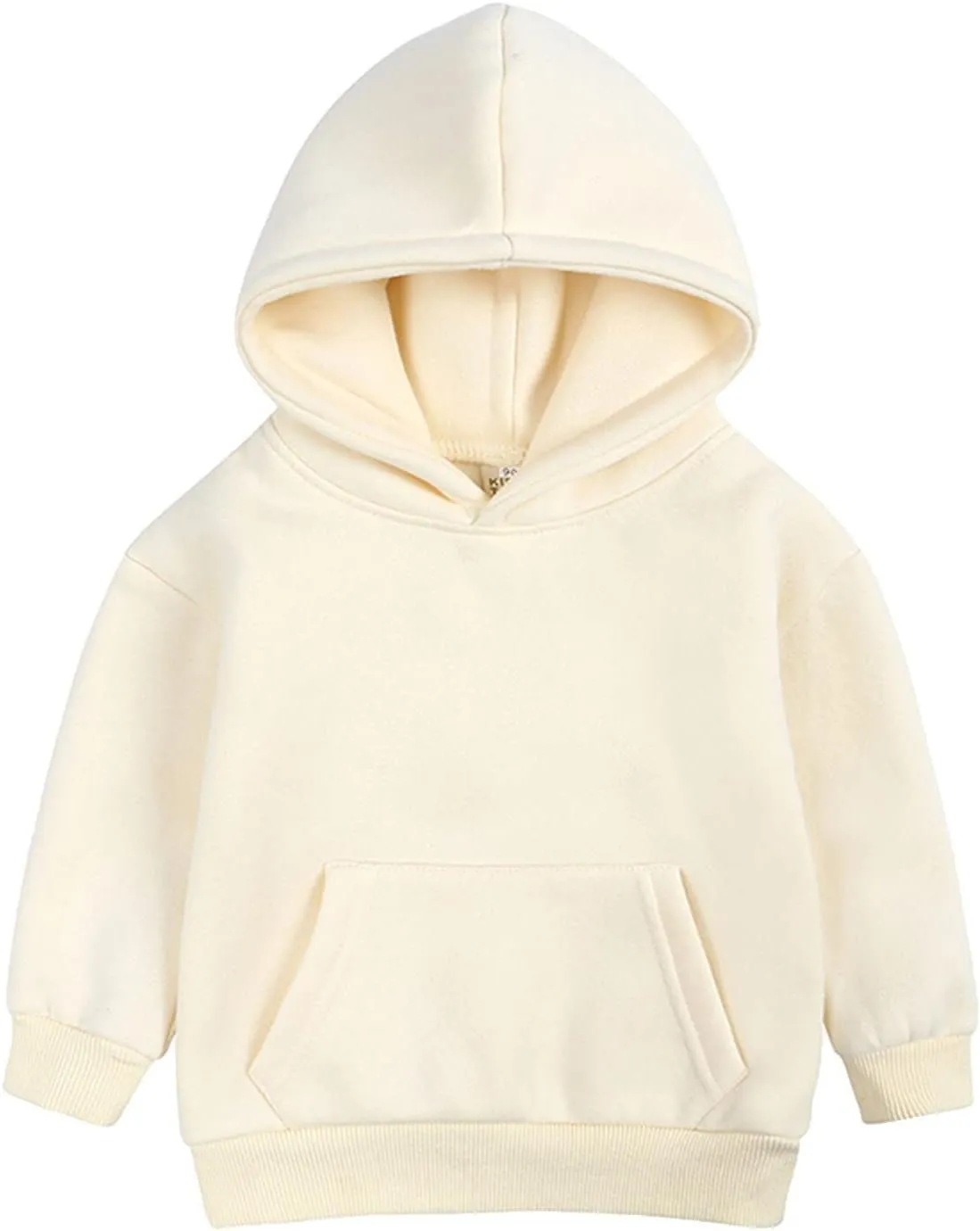 Kids Soft Brushed Fleece Hooded Sweatshirts Active Pullover Hoodie for Boy Girl Basic Solid Cotton Hoodie for Toddler