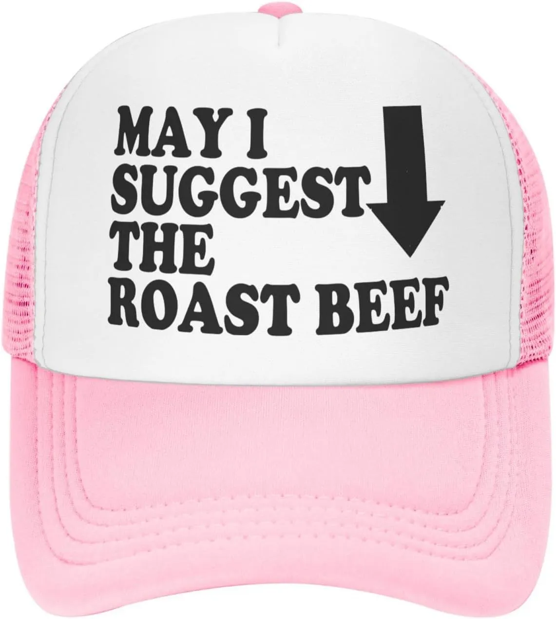 May I Suggest The Roast Beef Trucker Hat Funny Hats Men Women Adult Dirty Humor Vintage Snapback Baseball Cap