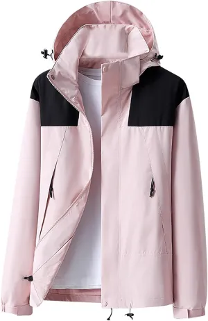 Men Outdoor Hooded Jackets Unisex Soft Shell Windbreaker Coats Casual Camping Hiking Mountain Windproof Jackets