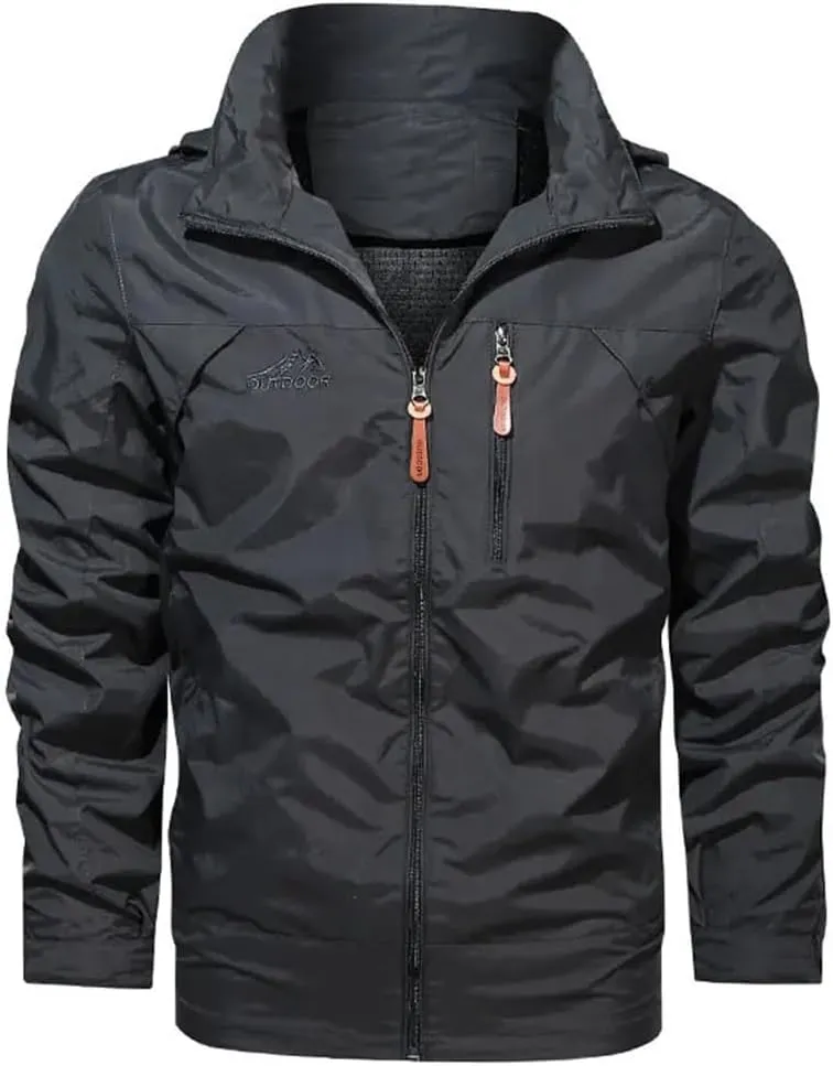 Men Spring Autumn Windproof Jackets Outdoor Sports Hiking Camping Fishing Coat Breathable Quick Drying Hooded Jackets