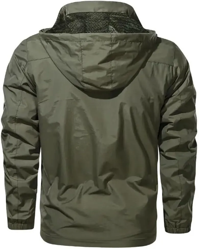 Men Spring Autumn Windproof Jackets Outdoor Sports Hiking Camping Fishing Coat Breathable Quick Drying Hooded Jackets