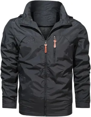 Men Spring Autumn Windproof Jackets Outdoor Sports Hiking Camping Fishing Coat Breathable Quick Drying Hooded Jackets
