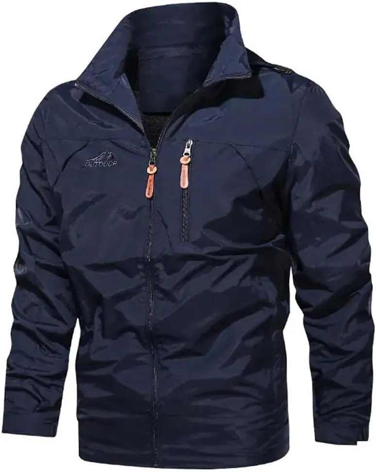 Men Spring Autumn Windproof Jackets Outdoor Sports Hiking Camping Fishing Coat Breathable Quick Drying Hooded Jackets
